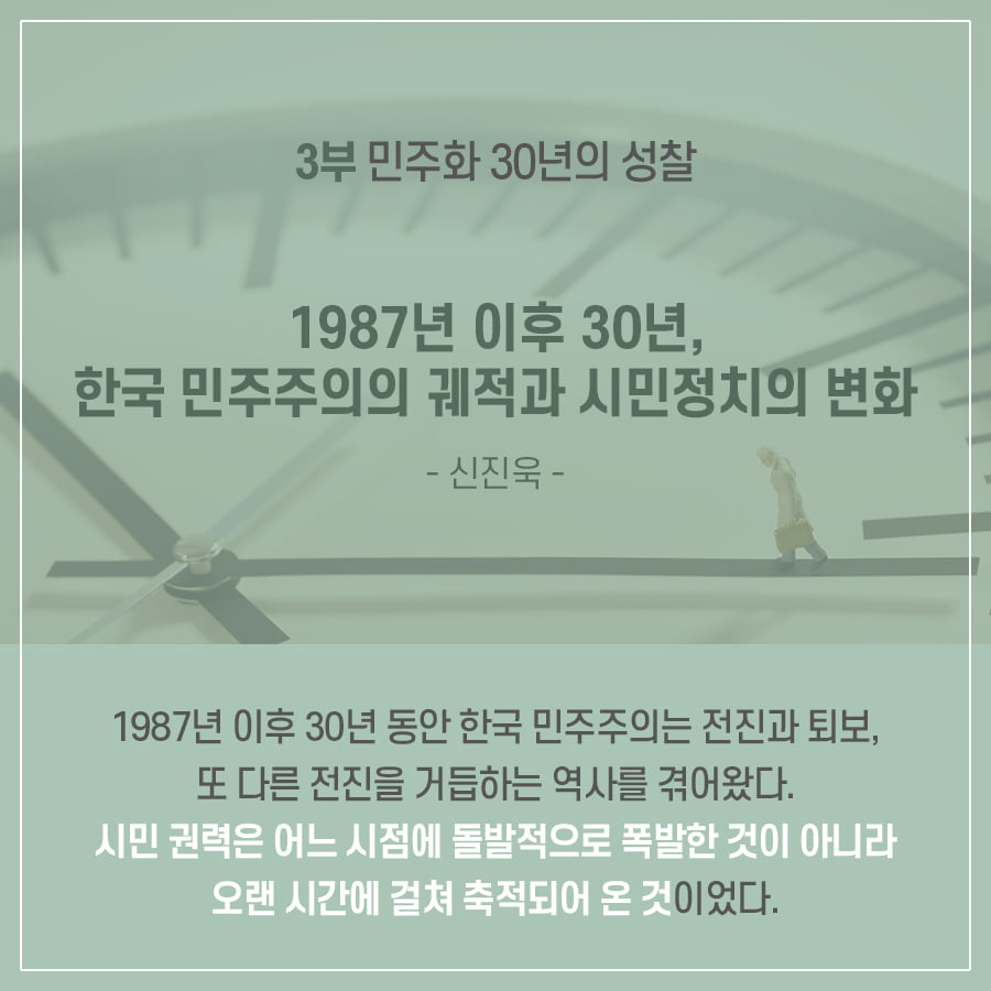 1987년 이후 30년, 한국 민주주의의 궤적과 시민정치의 변화