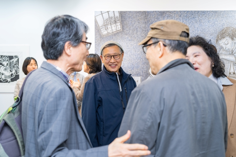 [다시 돌아온 편지] 홍성담 독일 유배 작품 35년 귀환 기념 전시 개막 행사 연관 이미지